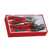 Teng Tools 4 Piece Plier Set Tool Tray (Side Cutters, Linesman, Long Nose, Slip Joint) - TT440-T