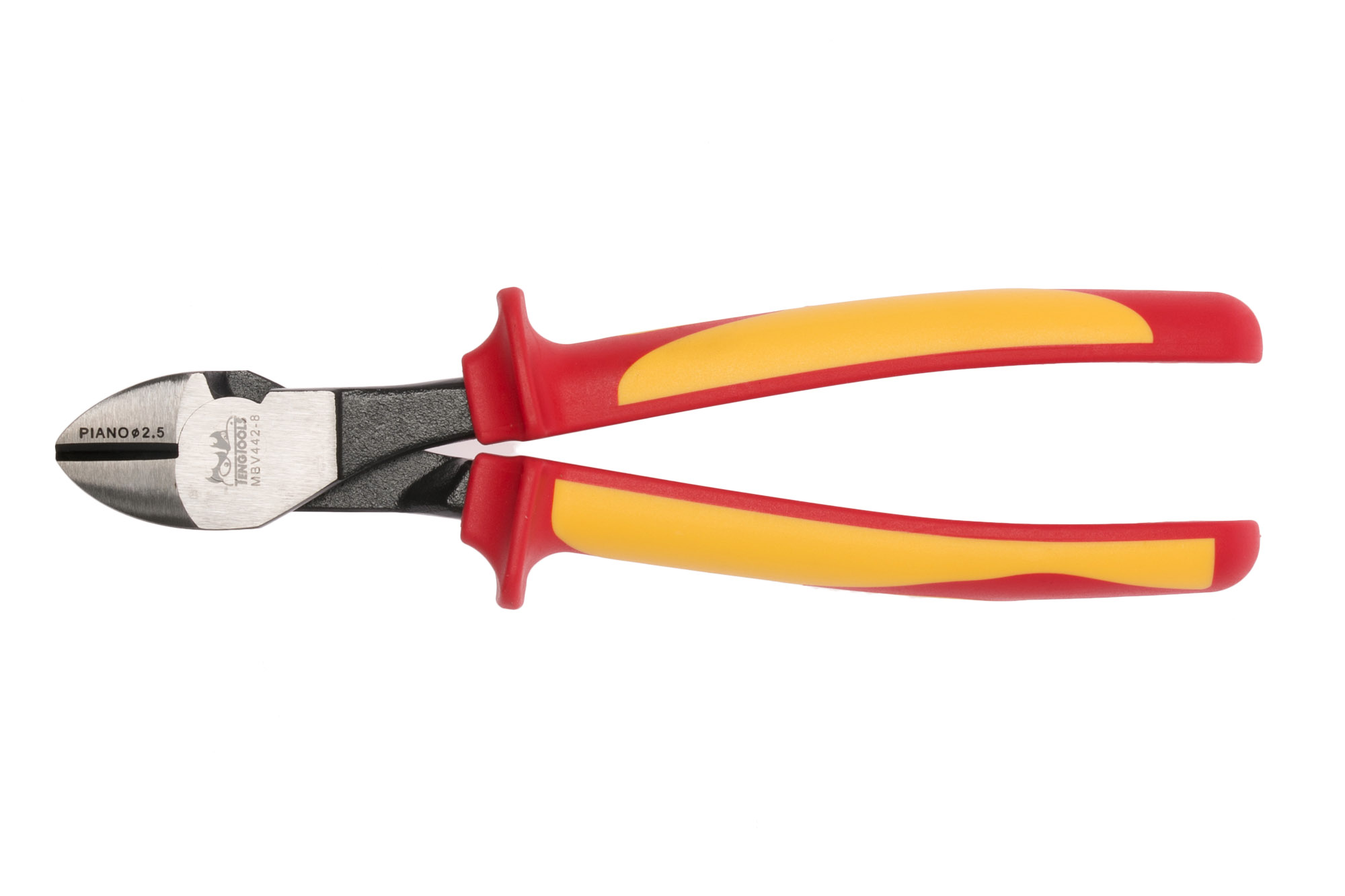 Teng Tools 8" Insulated Side Cutting Pliers – 1000V Heavy Duty, Titanium Coated | MBV442-8