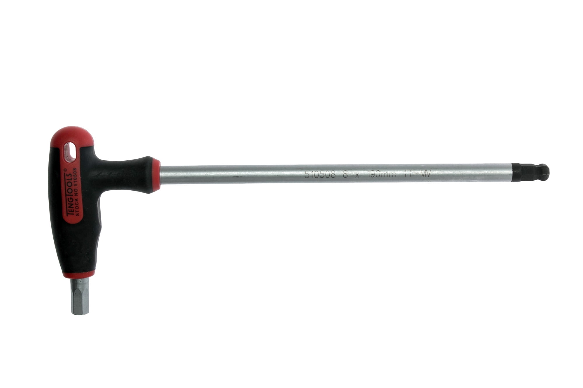 Teng Tools 8mm Metric Ball Point End T-Handle Hex Key Driver - 510508 ...