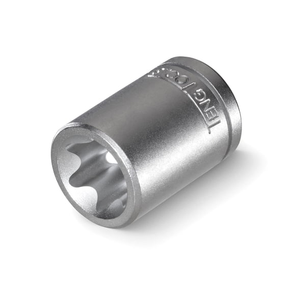 Teng Tools E7 1/4 Inch Drive Female E-Torx Star TX-E Chrome Vanadium Socket | Mechanic Tool | Hand Tool - M140707-C