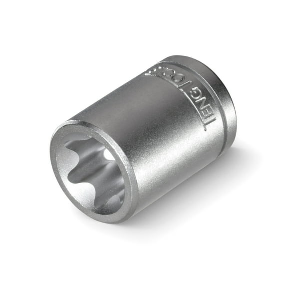 Teng Tools E8 1/4 Inch Drive Female E-Torx Star TX-E Chrome Vanadium Socket | Mechanic Tool | Hand Tool - M140708-C