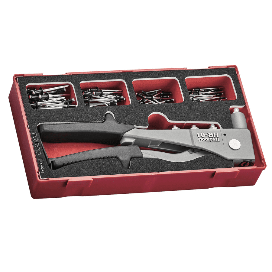Teng Tools Rivet Gun Set 81 Pieces in EVA Foam Organizational Tool Tray ...