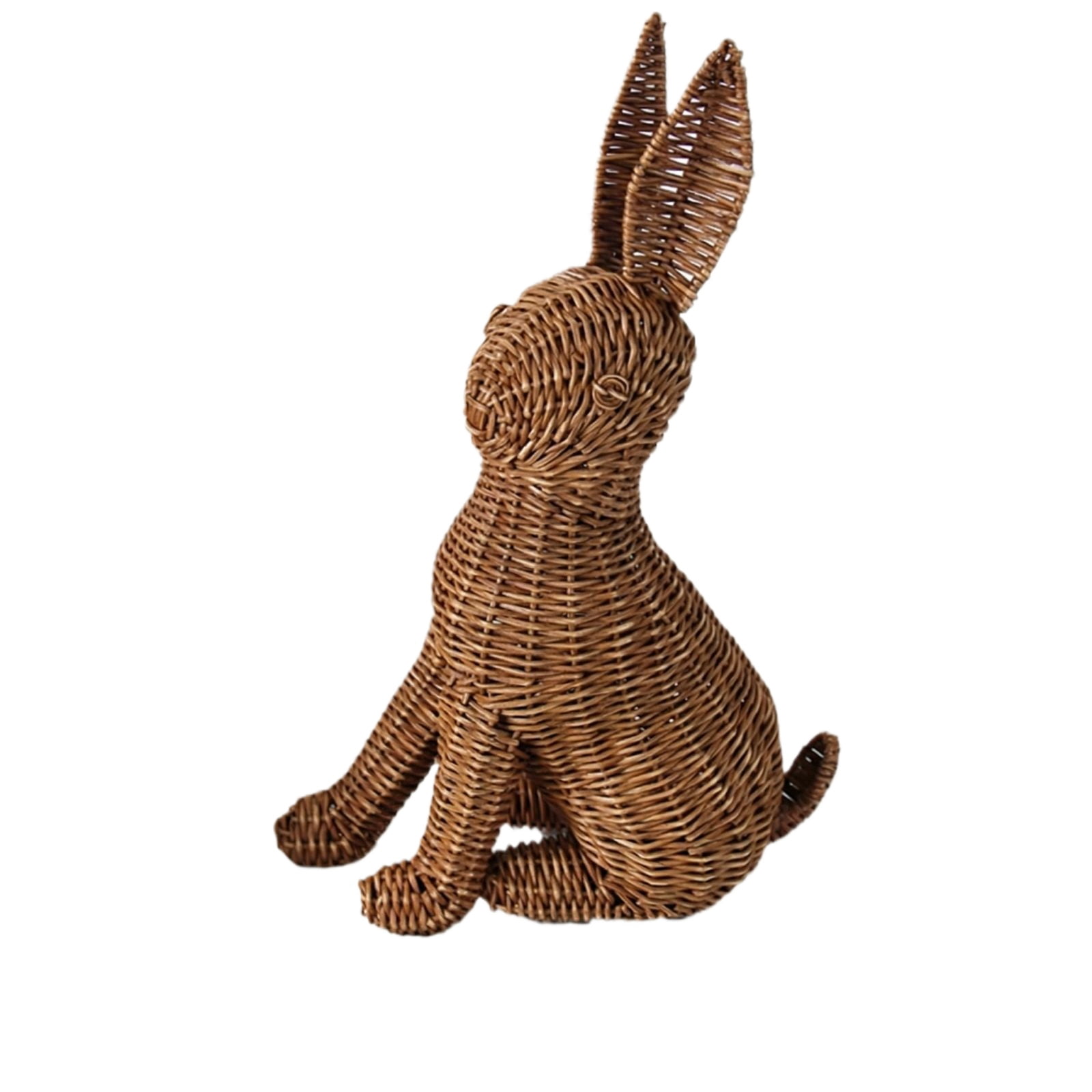Tengbian Rabbit Decoration, Handmade Woven Easter Home Desktop Ornament ...
