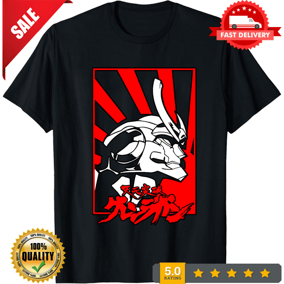 Tengen Toppa Gurren Lagann Anime T-Shirt, Kamina, Japanese Robot Manga Shirt, Simon, Yoko, Mecha Unisex Tee, LIMITED EDITION-TH63441