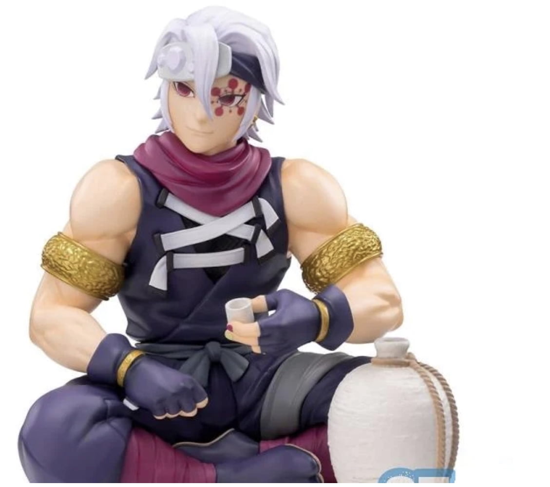 Tengen Uzui Sound Relax Drink Figure Demon Anime Slayer Sowrdsman Noodle Stopper