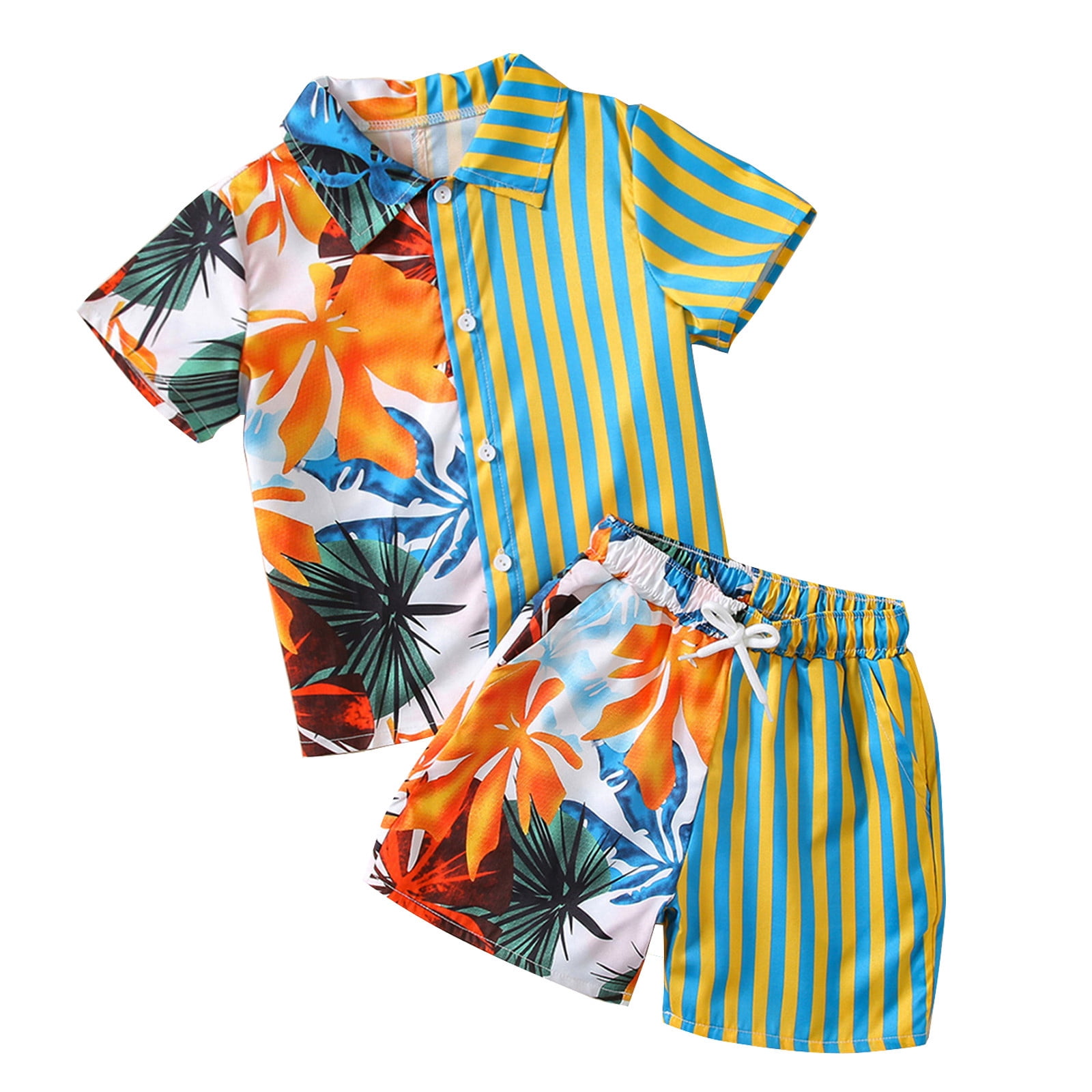 Tengma Toddler Boys Short Sleeve Set Clothes Summer Summer Casual Set tengma-toddler-boys-short-sleeve-set-clothes-summer-summer-casual-set