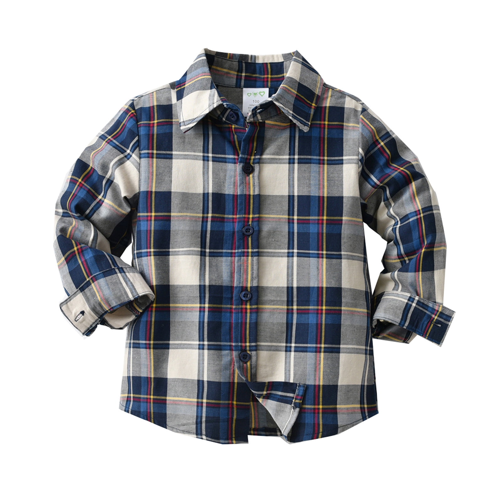 Tengma Toddler Boys Spring Fall Tops Long Sleeve Button Down Shirt