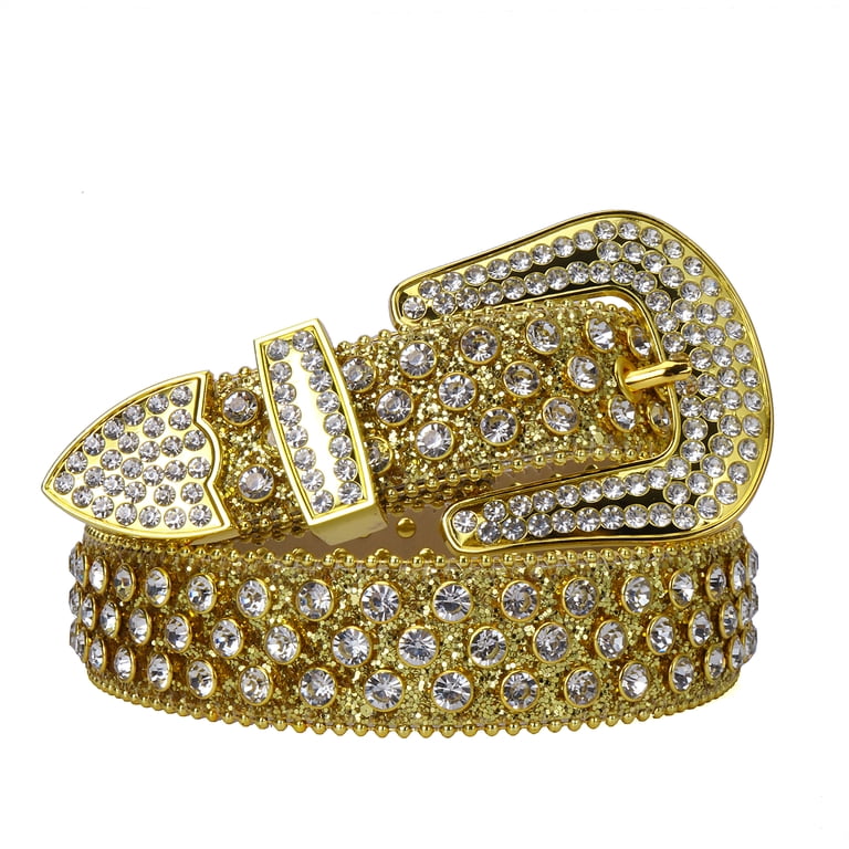 Tengmei Rhinestone Belt for Men Women Western Cowboy Cowgirl  display picture 3