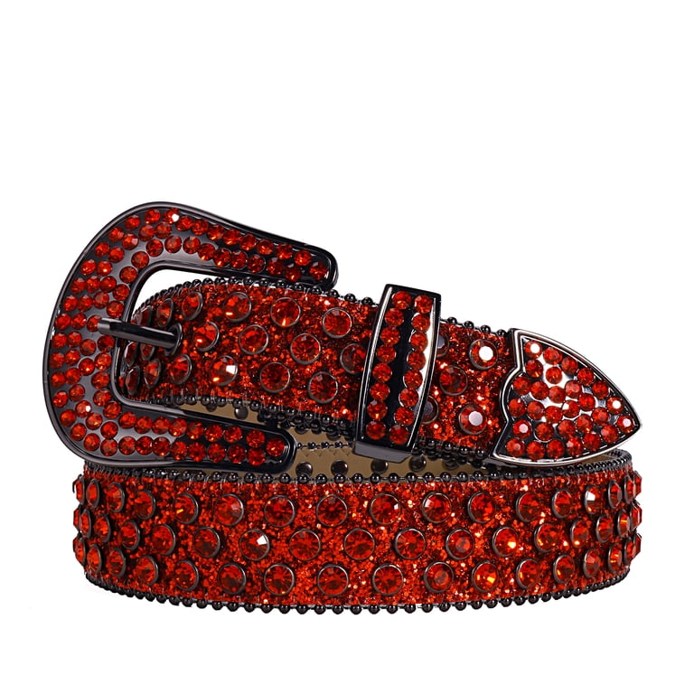 Tengmei Rhinestone Belt for Men Women Western Cowboy Cowgirl  display picture 1