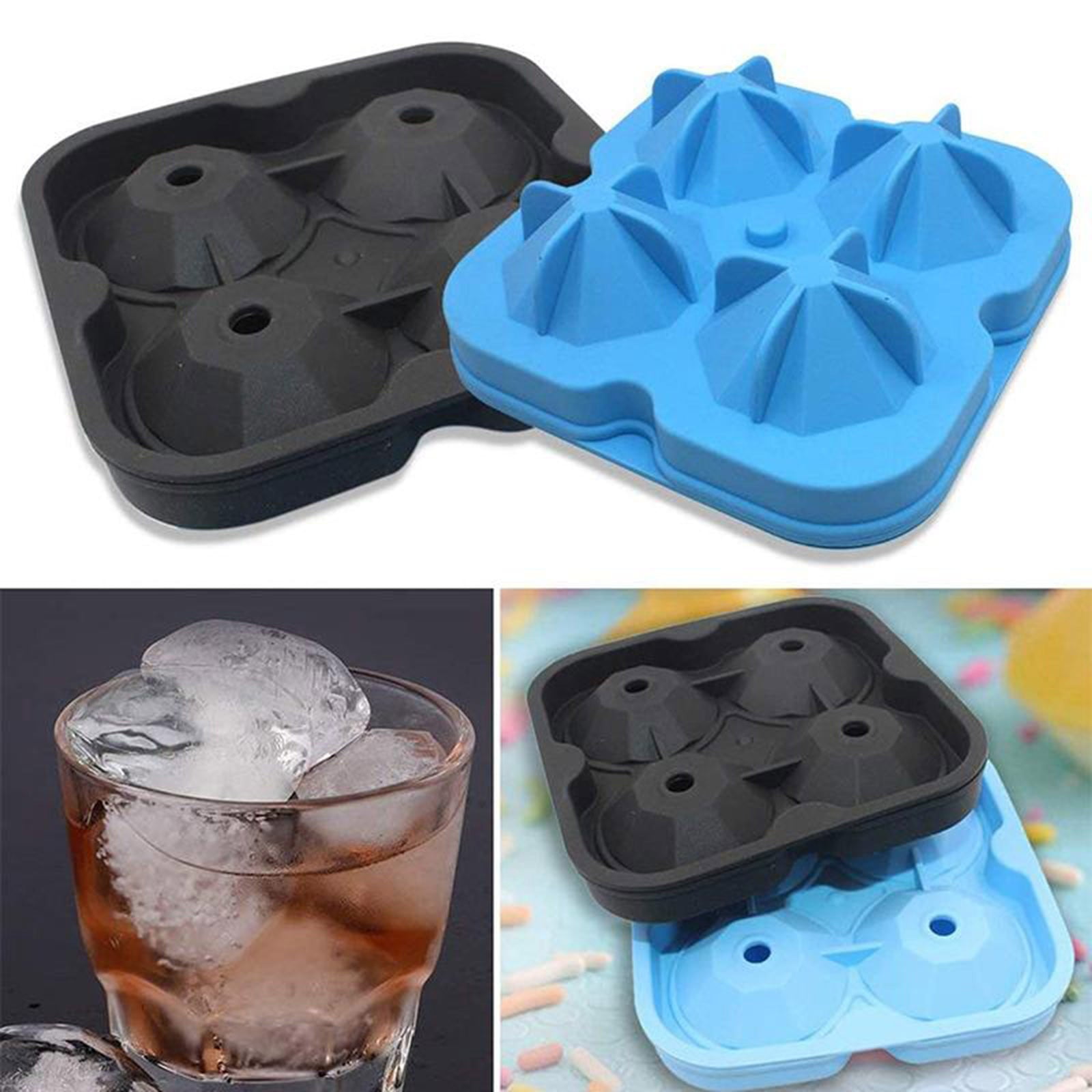 Tengw Diamond Shape 3D Ice Maker Bar Party Ice Tray Chocolate