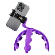Tenikle Pro Bendable Suction Cup Adjustable Tripod Mount Purple Color for Phone & Camera Universal.