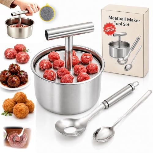 Kitchen Store Layout Teniv Stainless Steel Meatball Maker Spoon, Kitchen Stainless Steel ...