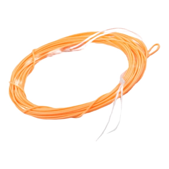 Tenkara PVC Taper Fly Fishing Line 13ft Nylon Polyester Fiber with Welded Loops at Both Ends, Computer Designed Weight Distribution for Long Casting, Low Stretch Core(orange)