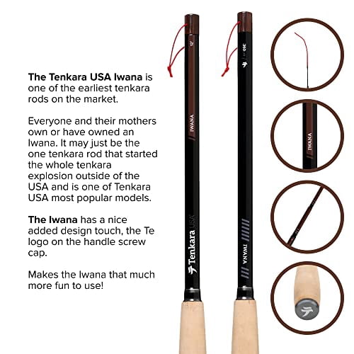 Tenaka Fly Rods Tenkara USA Fly Fishing IWANA™ Rod with Case, Classic All-Around for ...