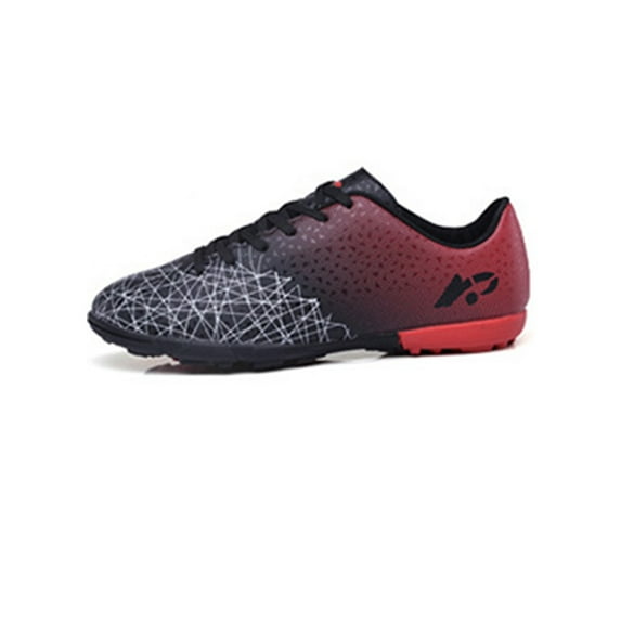 Tenmix Boys Girls Fashion Comfort Soccer Trainers Cleats Shoes Sport Football Shoes for Men 27015 Black Red 7(M)