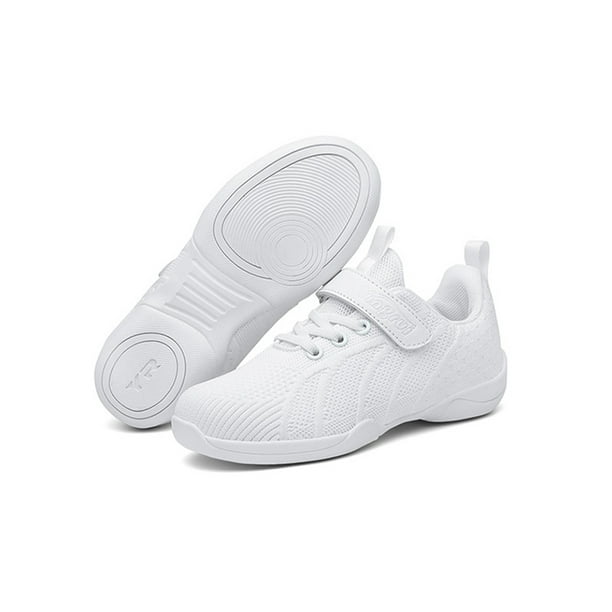 Tenmix Cheer Shoes Youth Girls Cheerleading Dance Shoes White Training