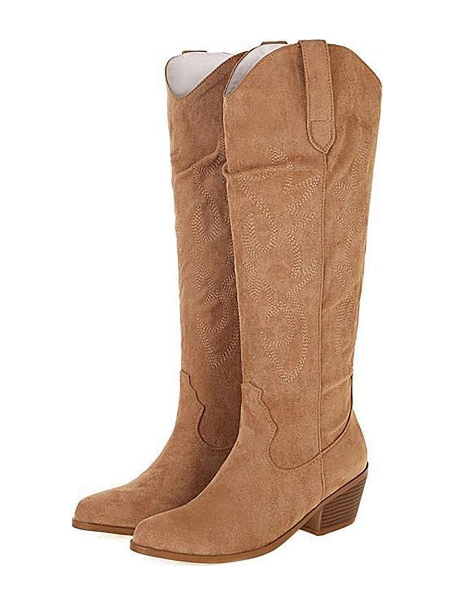 Women's High Chunky Heel Cowboy Boots FL-CREEK-15 main image 0