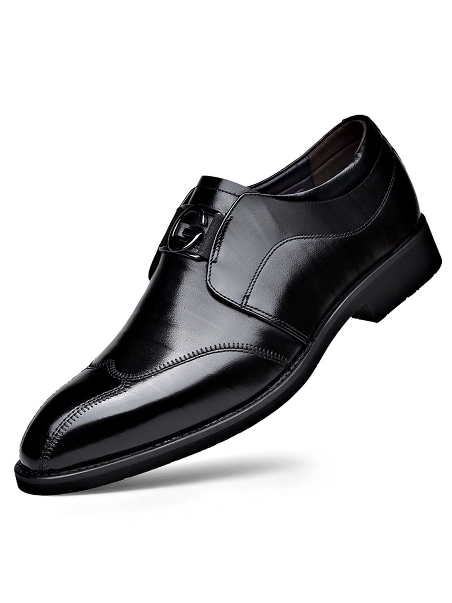 Tenmix Men Brogues Embroidered Dress Shoes Slip On Oxford