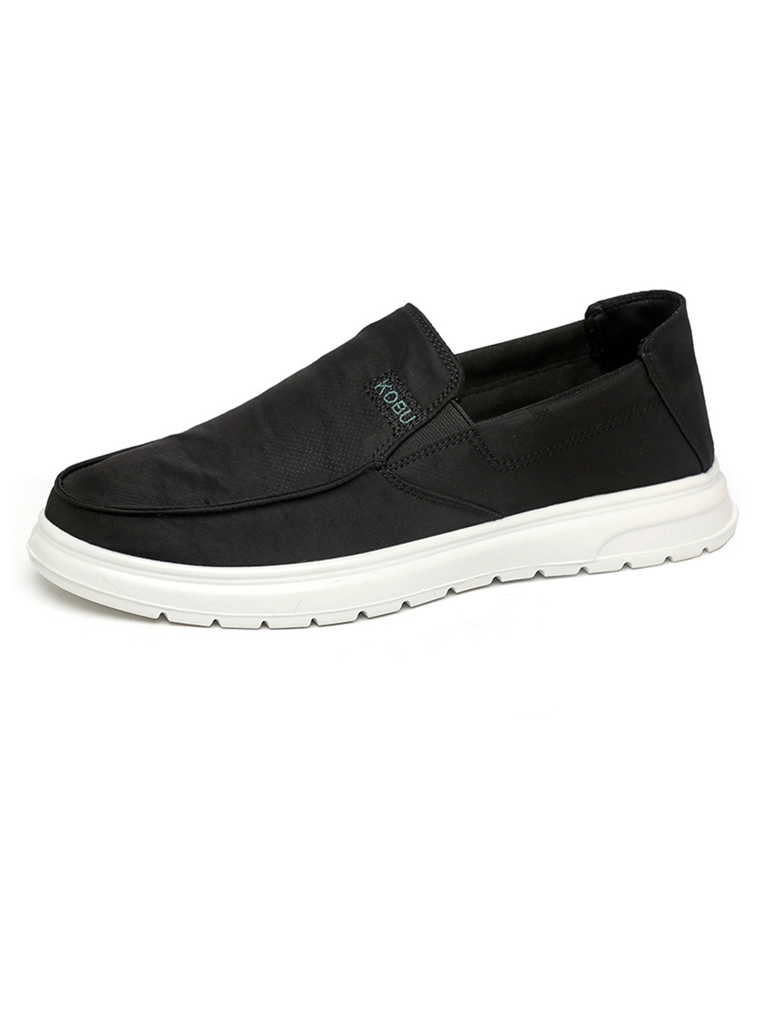 〽️Closed Toe Loafers Sneakers Men\'s Black Canvas Slip On Lightweight Soft Sole Amazon.com | LF wear Mens Canvas Shoes Slip on Sneakers  main image 4