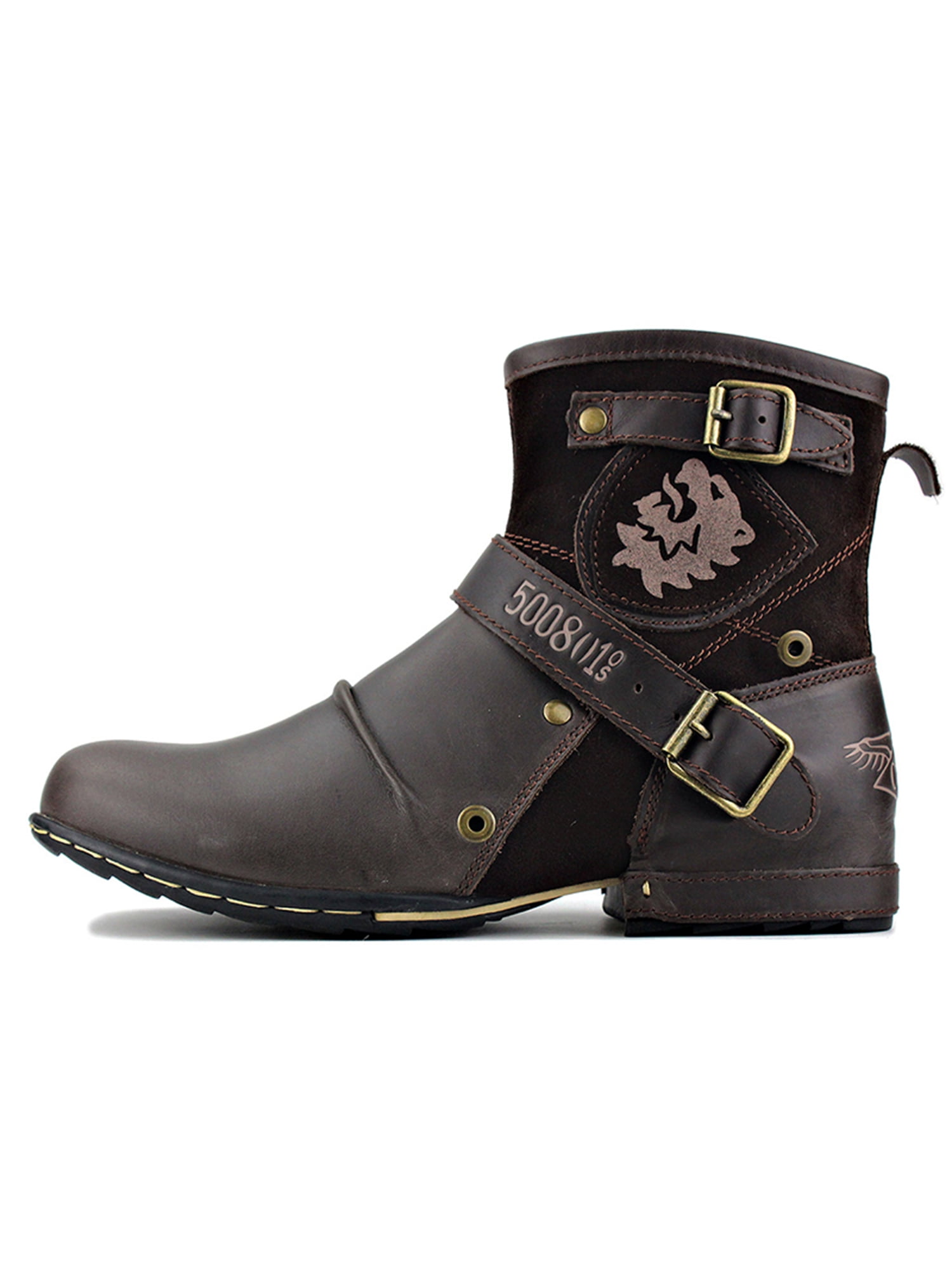 Mens ankle hotsell biker boots