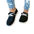 thumbnail image 1 of Tenmix Women Slip on Loafers Low Top Canvas Sneakers Non Slip Fashion Casual Shoes, 1 of 3
