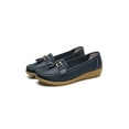 thumbnail image 1 of Tenmix Women Walking Casual Loafers Comfort Round Toe Moccasins Womens Nurse Breathable Low Top, 1 of 7
