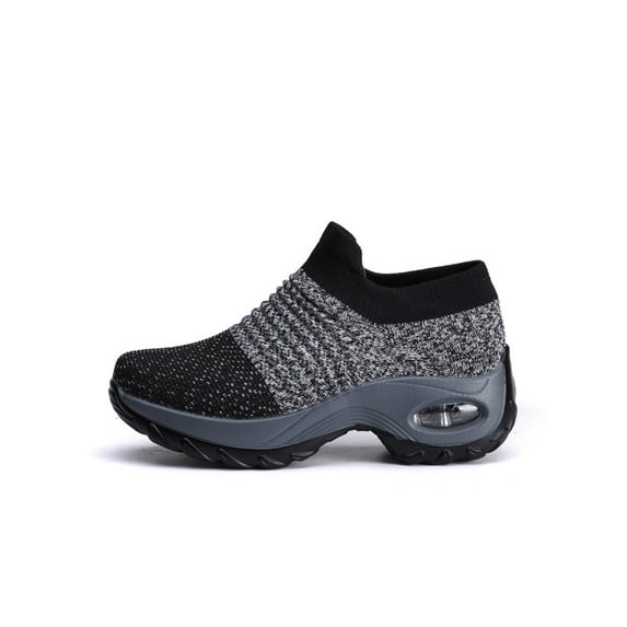 Tenmix Women's Walking Shoes Slip-on - Sock Sneakers Ladies Nursing Work Air Cushion Mesh Casual Running Jogging Shoes