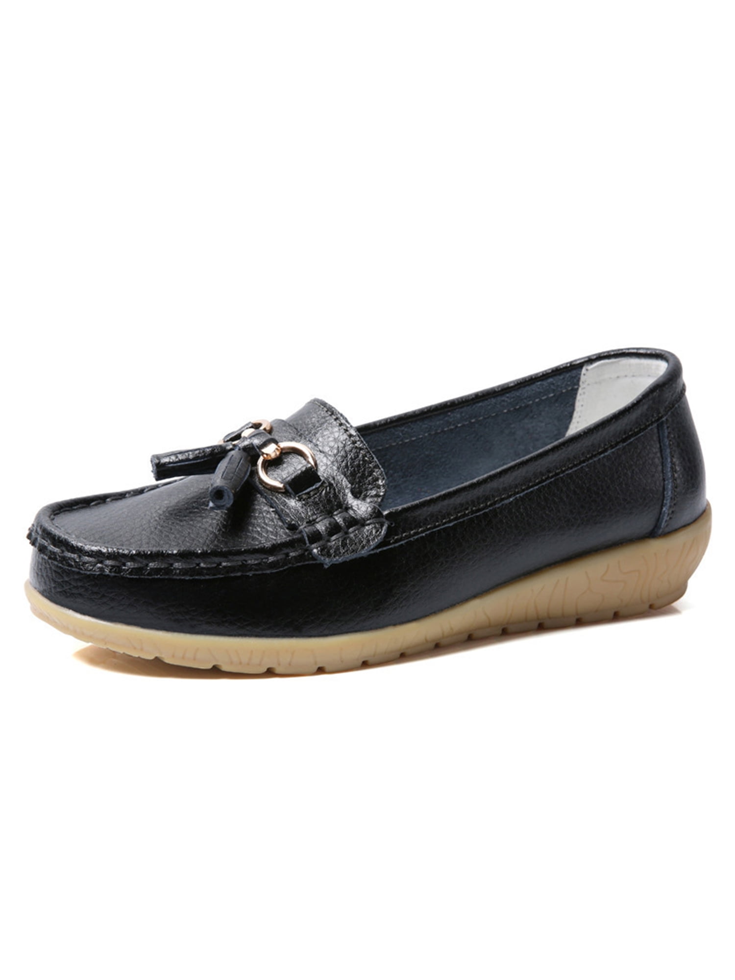 Ladies black deals loafers size 5