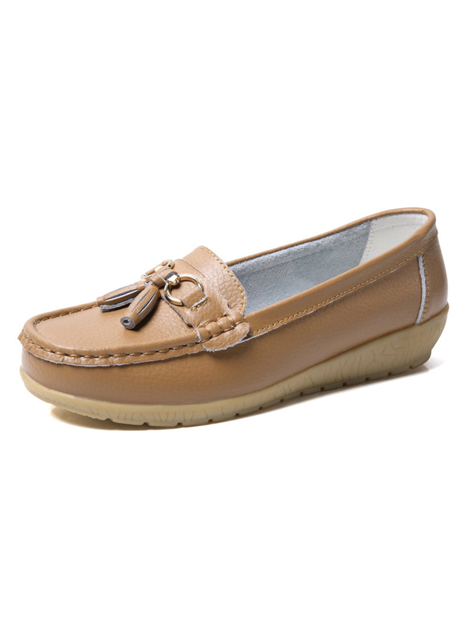 Ladies tan hotsell loafers size 5