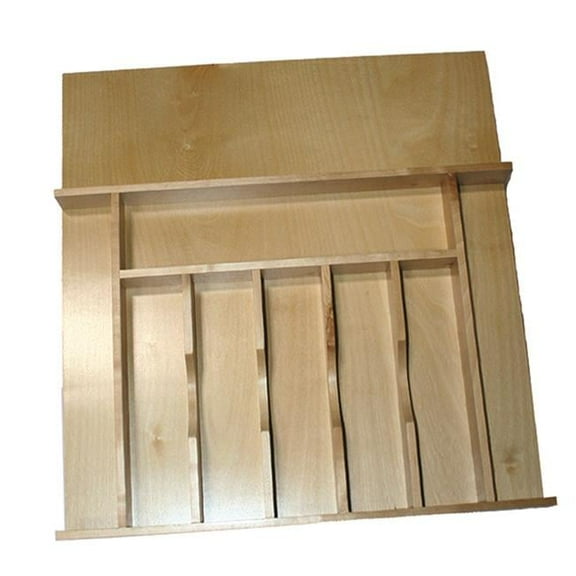 Tenn Tex  24 in. Wood Cutlery Tray Insert for Drawer - Maple, Birch