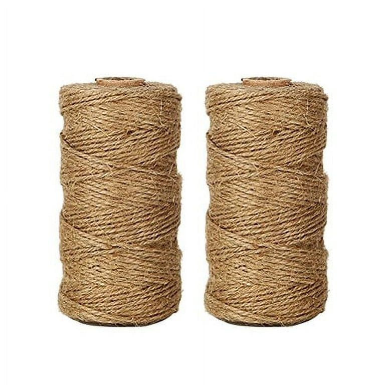 Tenn Well Natural Jute Twine, 656 Feet 2Ply Brown Twine String for