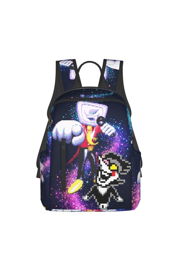 Tenna TV Deltarune Casual Backpack Laptop Shoulders Bag Daypack Bookbag Travel