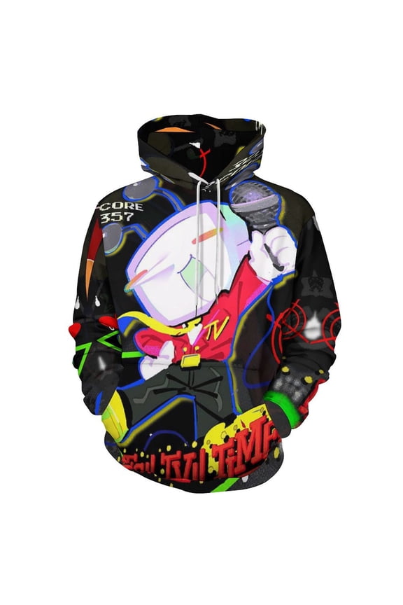 Tenna TV Deltarune Casual Hoodie Jacket Hooded Long Sleeves Sweatshirt Pullover Sweaters Women Men