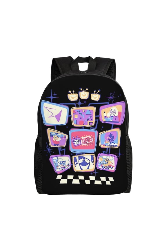 Tenna TV Deltarune Large Backpack Lightweight Laptop Bag Daypack Travel Backpack for Men Women