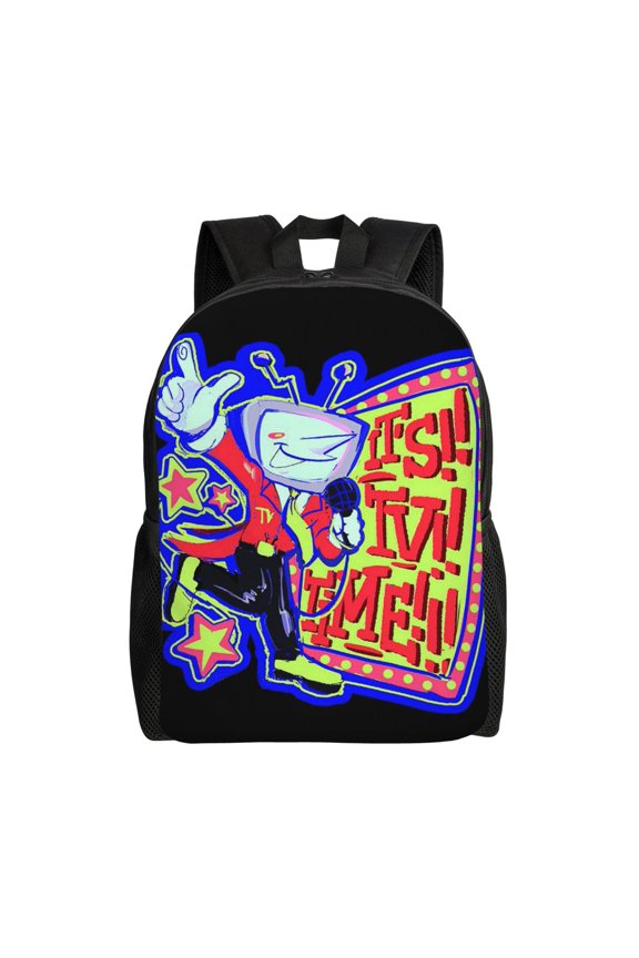 Tenna TV Deltarune Lightweight Backpack Laptop Shoulders Bag Bookbag Daypack Travel Women Men