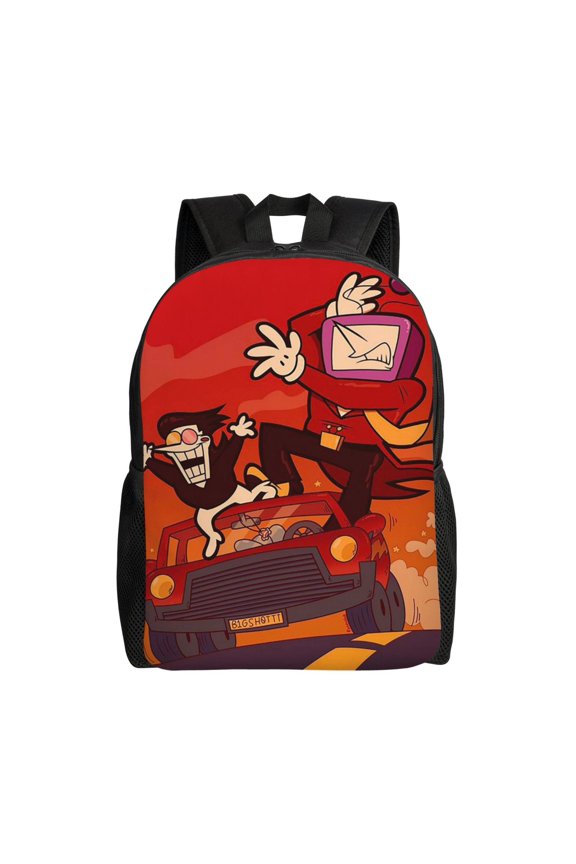 Tenna TV Deltarune Lightweight Backpack Laptop Shoulders Bag Bookbag Daypack Travel Women Men