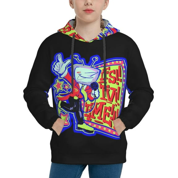 Tenna TV Deltarune Youth Hoodies Sweatshirts Pullover Long Sleeves Hooded Graphic Sweaters