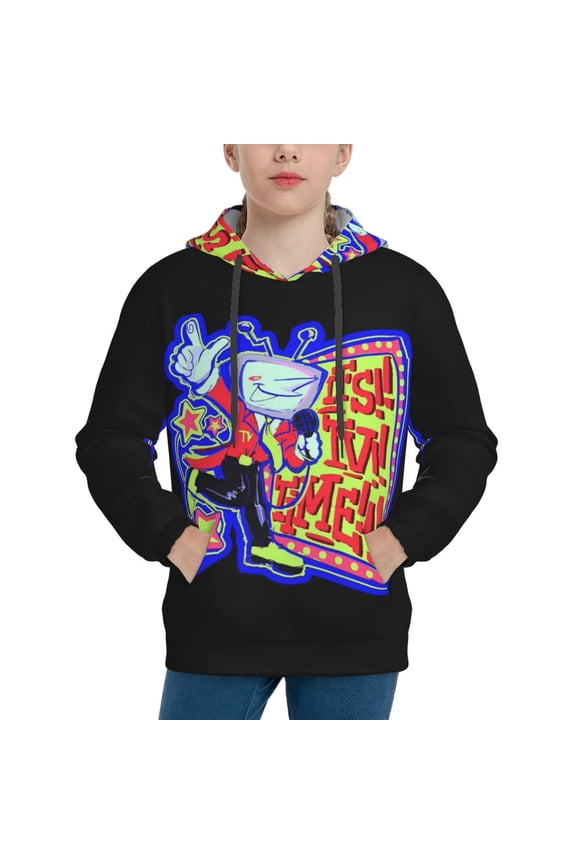 Tenna TV Deltarune Youth Hoodies Sweatshirts Pullover Long Sleeves Hooded Graphic Sweaters
