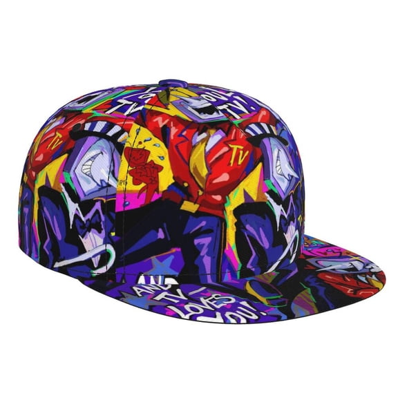 Tenna TV Time Deltarune Adjustable Brim Bill Baseball Cap Adjustable Snapback Hat Hip Hop Cap Dad Hat Men Women