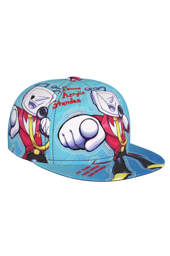 Tenna TV Time Deltarune Adjustable Brim Bill Baseball Cap Adjustable Snapback Hat Hip Hop Cap Dad Hat Men Women