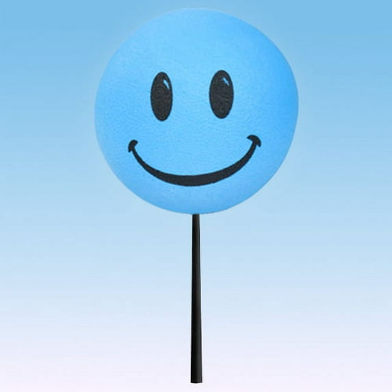 Tenna Tops Blue Smiley Happy Face Car, Truck, SUV Antenna Ball Auto Accessory