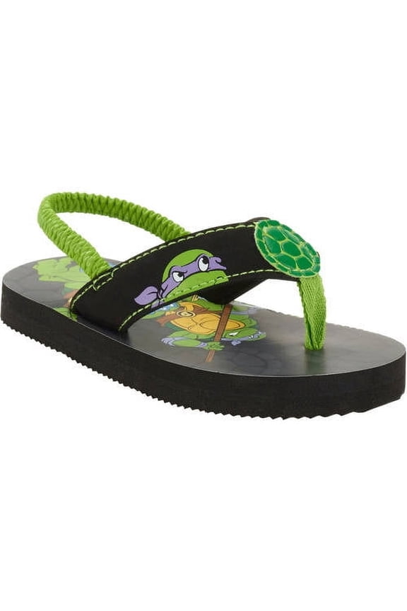 Tennage Mutant Ninja Turtles Toddler Boys' Beach Flip Flop