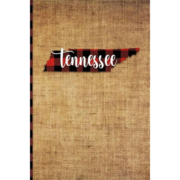 Tennessee: 6' x 9' | 108 Pages: Buffalo Plaid Tennessee State Silhouette Hand Lettering Cursive Script Design on Soft Matte Cover | Notebook, Diary, . Memphis, Chattanooga, and Knoxville 1726395871