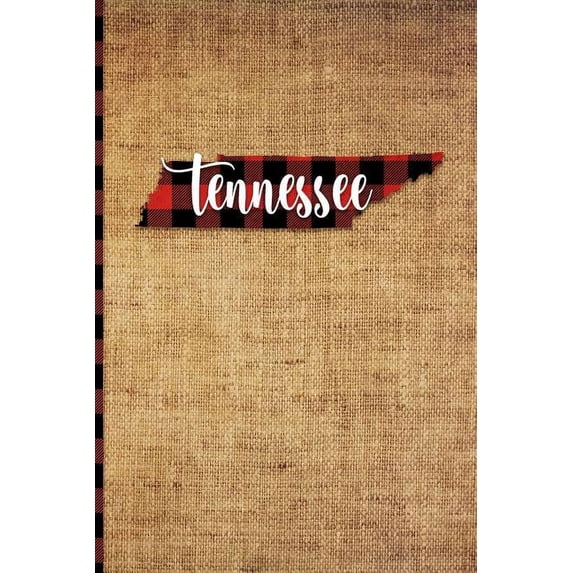 Chattanooga Script Lettering Print Frontier Tennessee 6x9 108 Pages Buffalo Plaid State Silhouette ...