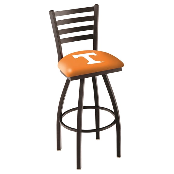Tennessee Volunteers 25" Black Wrinkle Swivel Bar Stool with Ladder Style Back