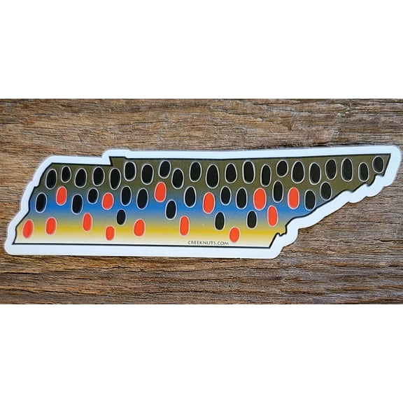 Tennessee Brown Trout Skin Sticker Decal