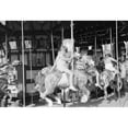 thumbnail image 1 of Tennessee Carnival 1940. Nchildren On The Merry-Go-Round At The Cotton Carnival In Memphis Tennessee. Photograph By, 1 of 3