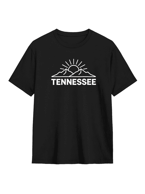 Tennessee Cool Graphic Tee for Men and Women, Amusing Camping Cotton Short Sleeves T-Shirt