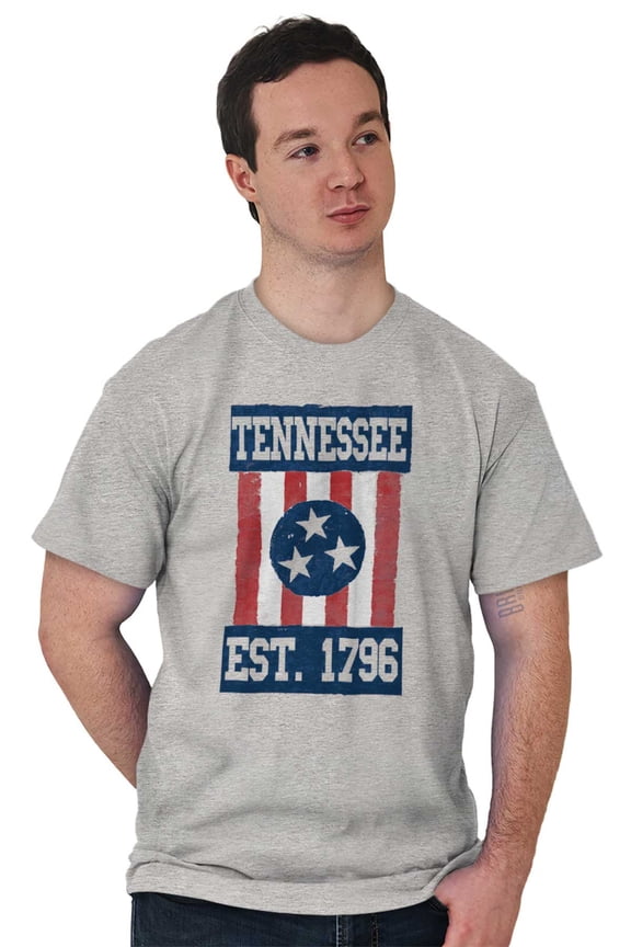Tennessee Country Southern TN Flag Men's Graphic T Shirt Tees Brisco Brands S