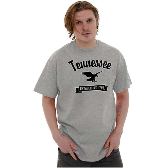 Tennessee Cute Cursive Souvenir Plus Size Crewneck Graphic Tee Shirt Brisco Brands 5X